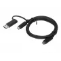 Lenovo 4X90U90618 USB-kaabel USB 3.2 Gen 1 (3.1 Gen 1) 1 m USB A/USB C USB C Must