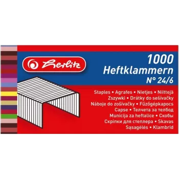 Klambrid HERLITZ 8760522 metallklambrite pakend — 2000 tk