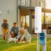 Välistingimustes kasutatav mitmesuunaline 4G LTE antenn QOLTEC 57044, 5 dBi, 600–2700 MHz, 50 W, 50 Ω, valge vasest korpus