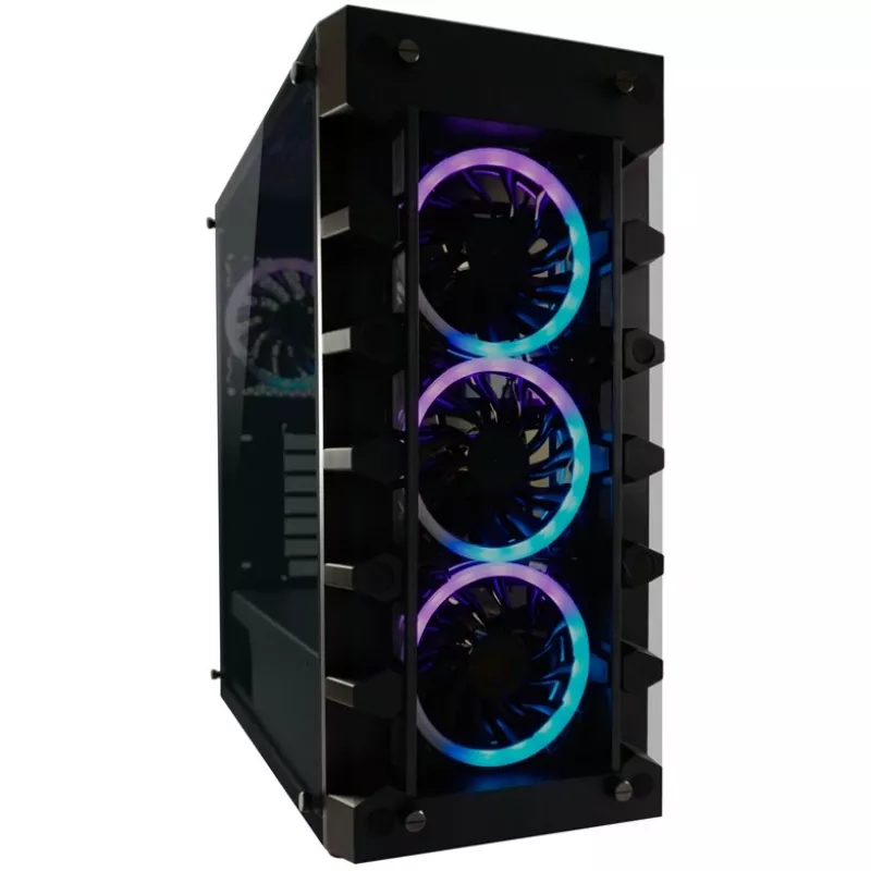 LC Power Gaming 709B Solar_System_X - Torn - ATX - ilma toiteallikata - Must - USB/Audio (LC-709B-ON)