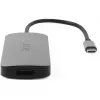 7-ühes USB-C dongel Acer — USB 3.2 Gen 1 USB-C, 3x USB-A, HDMI, SD/microSD, 100 W PD, hõbedane