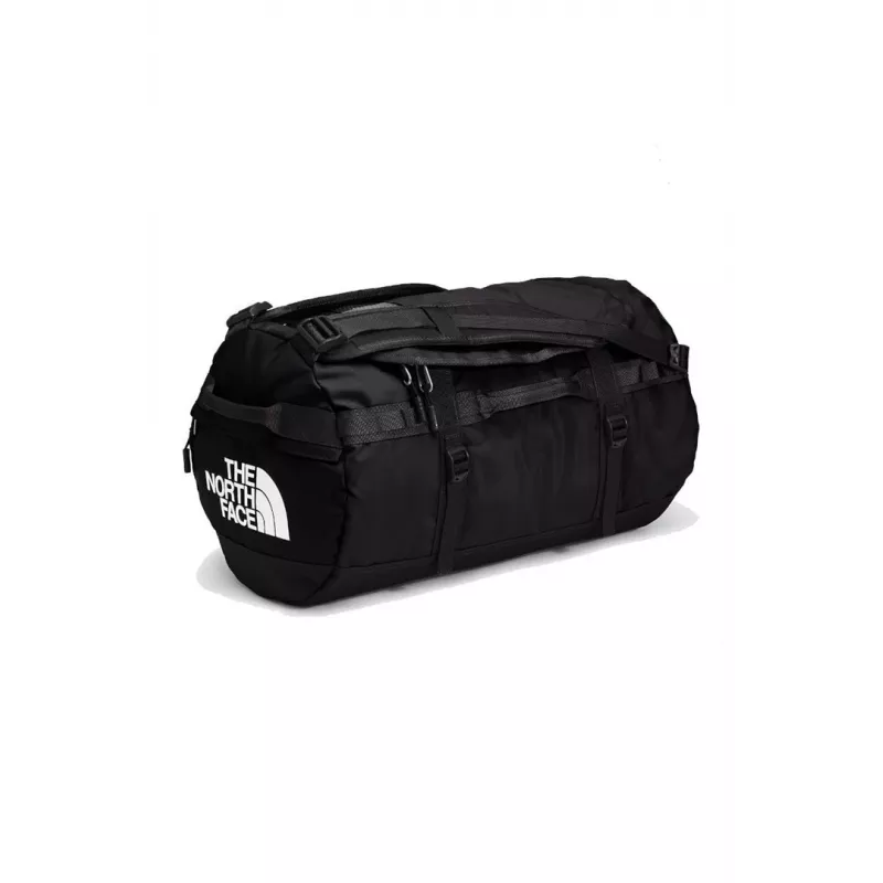 Duffel bag The North Face Base Camp S — 50 L, nailon/polüester, must/valge