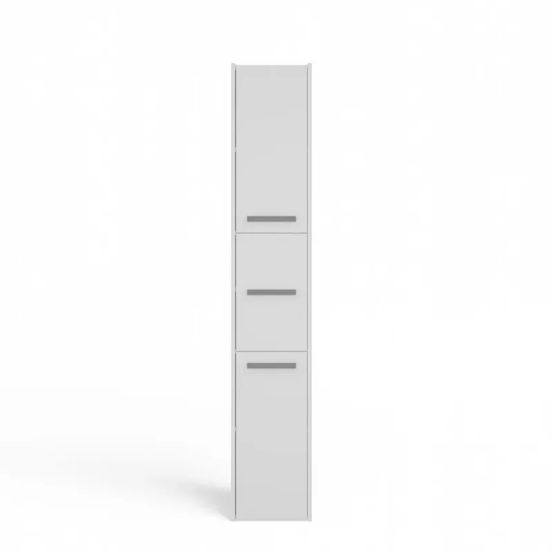 Vannitoa hoiukapp top e shop S33 BIEL — eraldiseisev, valge, 6 riiulit, 300×300×1700 mm