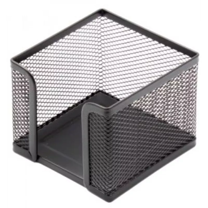 Märkmepaberi karp Forpus, 9,5x9,5 cm, must, perforeeritud metall 1005-008