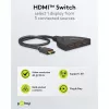 Goobay | 4K@30Hz HDMI-lüliti 3-1 | 58487 | Must | HDMI-emane | 3 HDMI-emast | 0.58 m