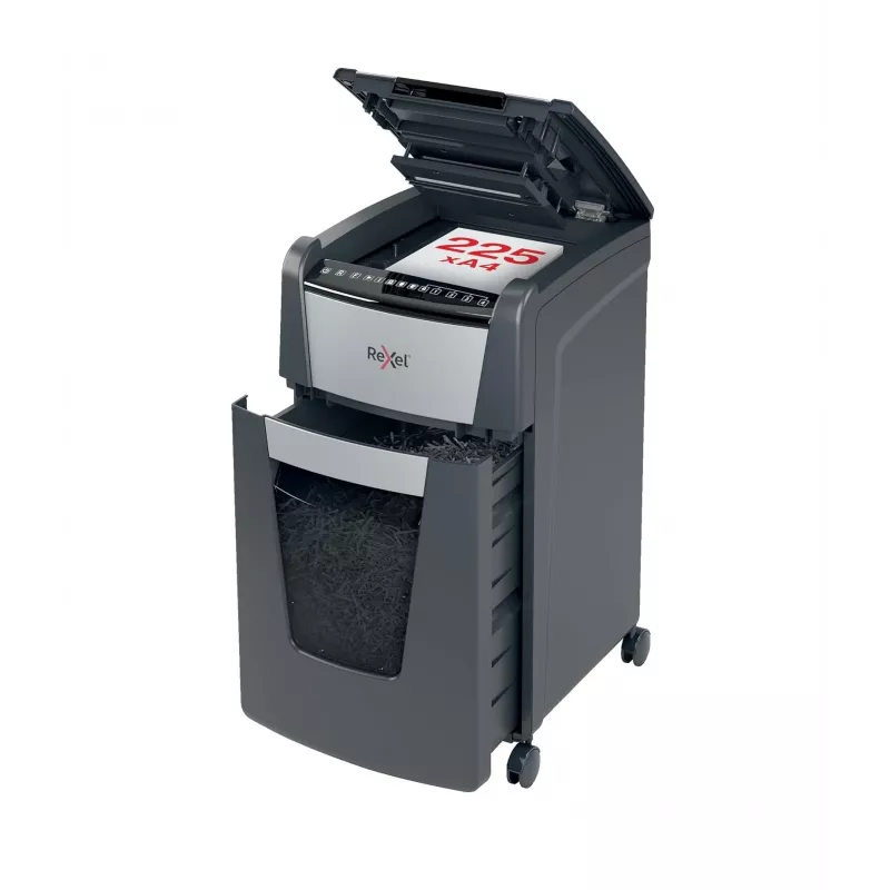Rexel Optimum AutoFeed+ 225X automaatne ristlõikega paberipurustaja P4