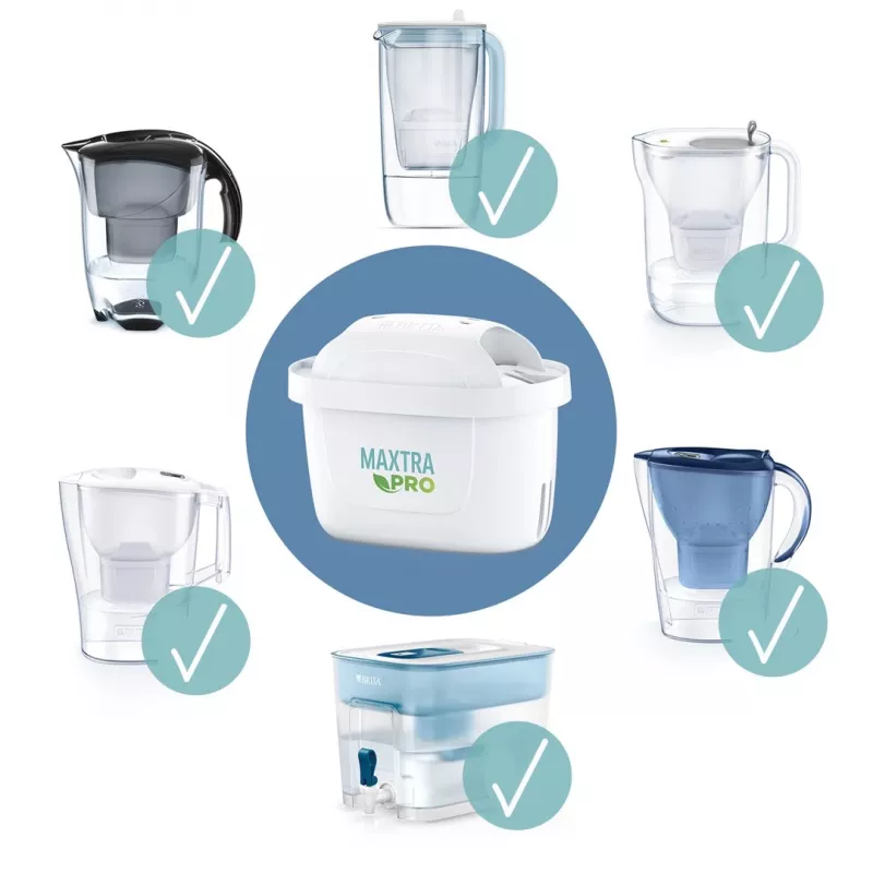 Veefiltri kassett BRITA Maxtra+ Pure Performance, tehnopolümeer, 150 L mahutavus, 3 tk