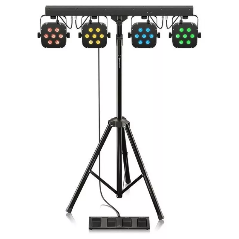 Behringer STAGE TRI LED BUNDLE ST1 Set 4xLEDPAR koos kontrolleriga + statiiv