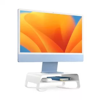 Curve Riser Stand iMaci ja kuvarite jaoks valge