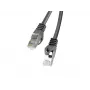 Lanberg Cat6 võrgukaabel RJ-45 kuni RJ-45 PCF6-10CC-0500-BK, 5 m, F/UTP, 250 MHz, must