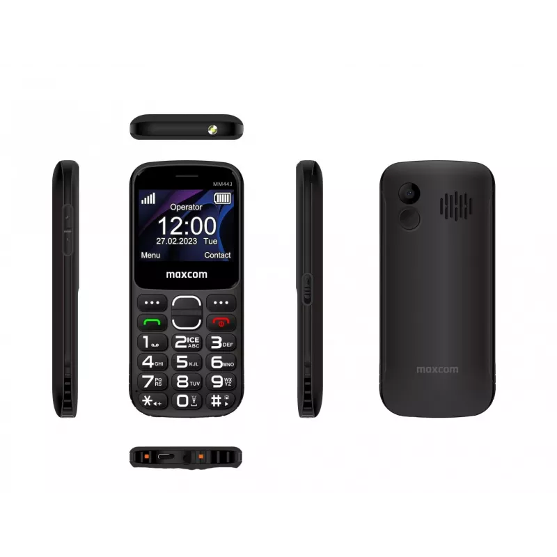 Maxcom Comfort MM443 S Laadijaga Ierna/must