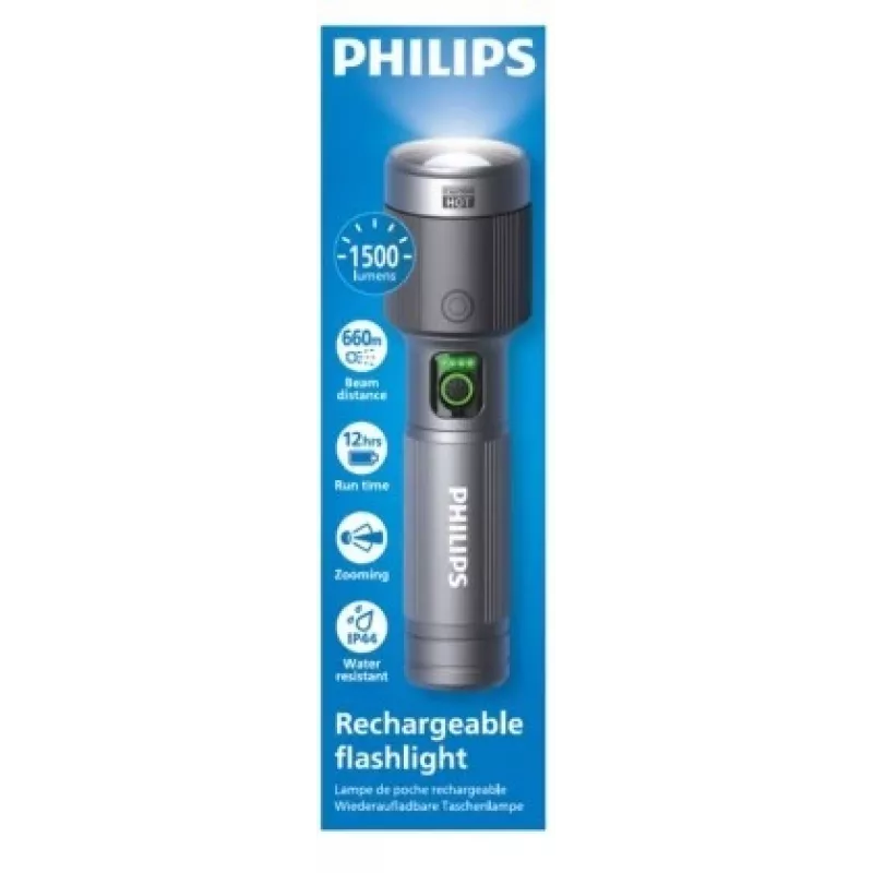 Taskulamp Philips Laetav USB-C 1500 lm 2000 mAh