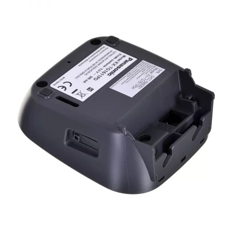 DECT telefon Panasonic KX-TG1611, must, 1,9 GHz, 1,25-tolline ekraan, kuni 15 h kõneaega, 50-kontaktiline telefoniraamat