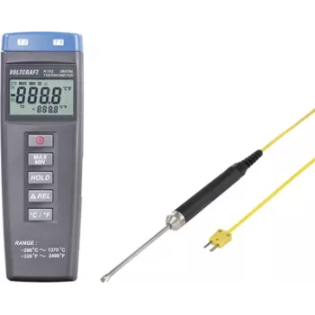 VOLTCRAFT K102 + TP 207 temperatuurimõõteriist -200 kuni +1370 °C Tüüp K andur