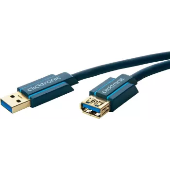 ClickTronic 1,8 m USB 3.0 A/A m/f 1,8 m USB A USB A sinine USB-kaabel (70119)