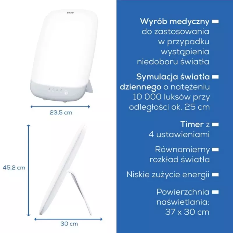 Päevavalguslamp Beurer TL85 10000 luksi reguleeritava heledusega, mudel 608.42