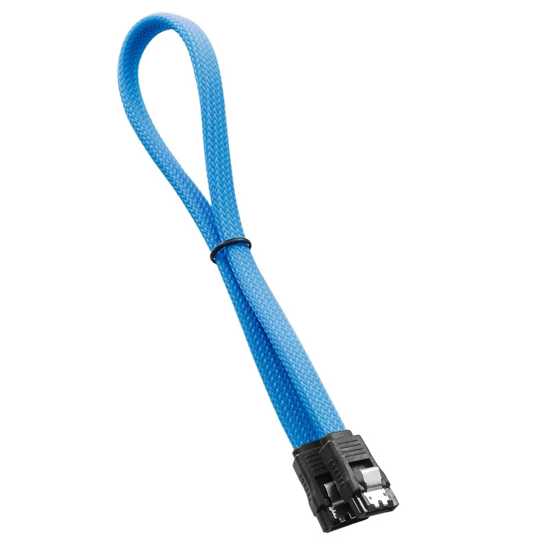 CableMod ModMesh - SATA-kaabel - Serial ATA 150/300/600 - SATA (W) kuni SATA (W) - 60 cm - hele sinine (CM-CAB-SATA-N60KLB-R)