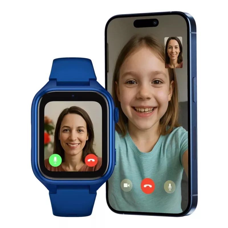 Stelio Junior 4G ST-SWJ101-NB laste nutikell – 4G laste kell, tumesinine