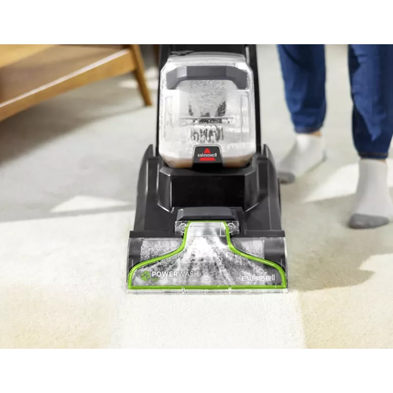 Bissell | PowerWash Pet, püstine vaiba- ja pehme mööbli puhastaja | 3878N | juhtmega töötav | käeshoitav | pesufunktsioon | 600 W | must/laimiroheline | garantii 24 kuud