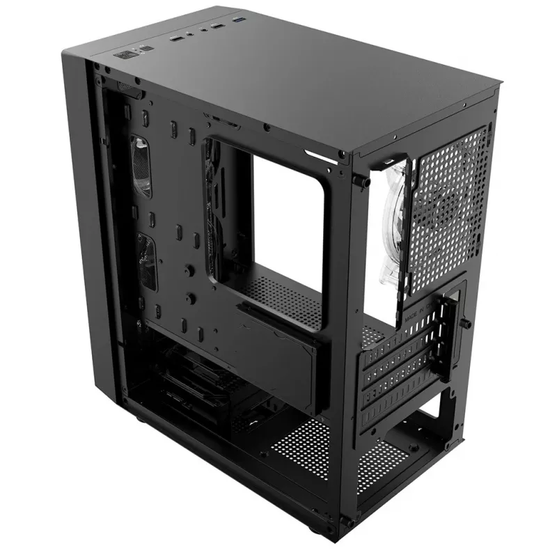 Logic Atos ARGB Mini USB 3.0 Micro Tower korpus, must (AM-ATOS-10-0000000-0002)