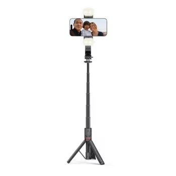 Tech-Protect L05S Selfie Stick alus LED-lamp Bluetooth-kaugjuhtimispult