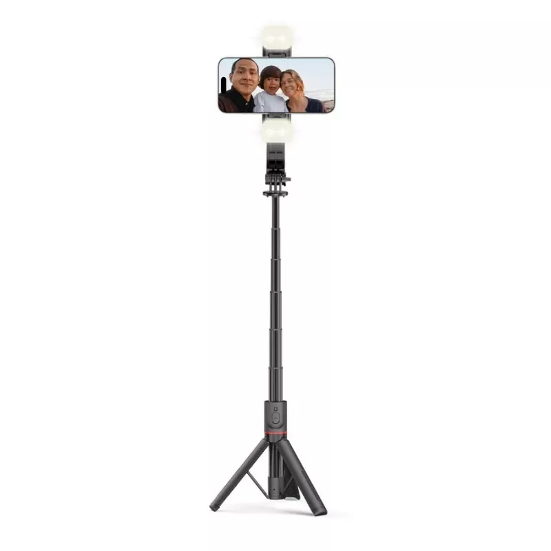 Tech-Protect L05S Selfie Stick alus LED-lamp Bluetooth-kaugjuhtimispult