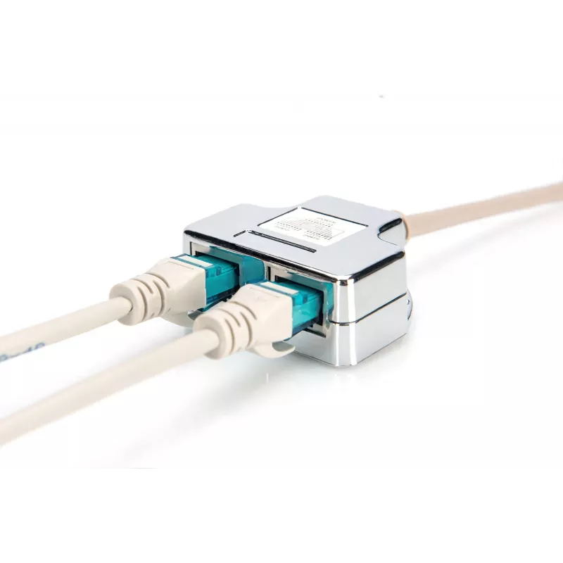 Plaastrikaabli adapter Digitus CAT 5e varjestatud 1:1