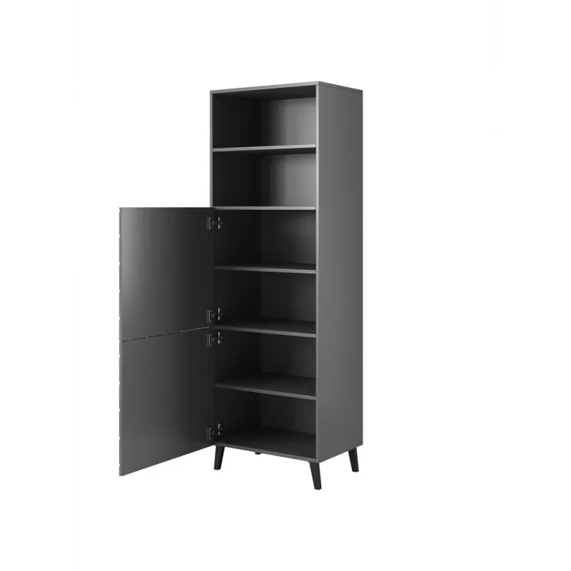 Hoidekapp cama meble ABETO 60×40×176.5 cm grafiit/läikiv grafiit