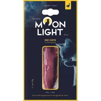 Märg kassi maius MOONLIGHT Dinner pardifilee 22 g kotike — täiskasvanud kassid, naturaalne part, 65% niiskus, 23,2% valk, madala rasvasisaldusega 1,3%