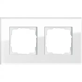 Seinaplaat GIRA Esprit Glas Valge — kruvivaba klaasdisain, 95×166×9,85 mm