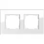 Seinaplaat GIRA Esprit Glas Valge — kruvivaba klaasdisain, 95×166×9,85 mm