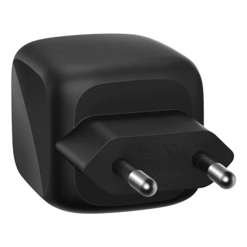 Sisene vahelduvvoolu kiirlaadija Belkin WCH019kqBK — 2× USB‑C, must, OVP/OC/OT/SC kaitsega
