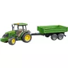 Traktori mudel BRUDER John Deere 5115 M koos kallurhaagisega