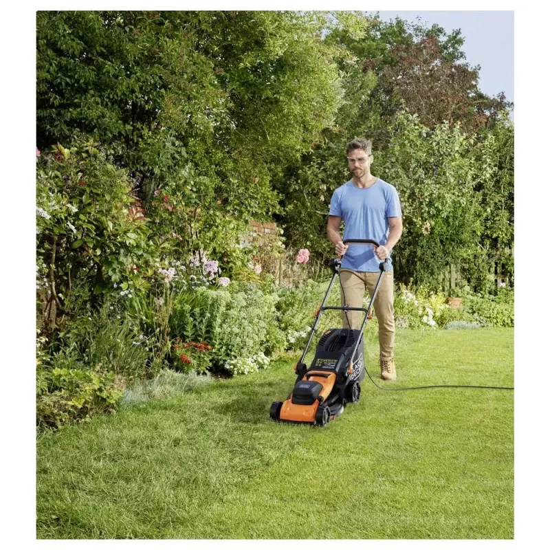 Juhtmega muruniiduk 1400W BEMWP340 Must+DECKER