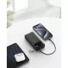 PowerBank USB-C kaabliga 20000 mAh 30W Must
