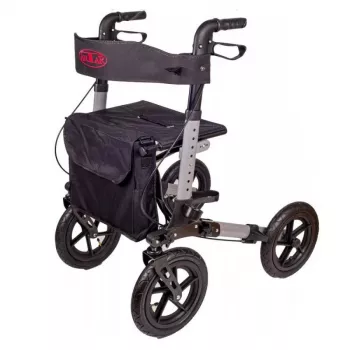 Walker (rollaator) ANTAR AT51036 — must, 27,9 cm (11 tolli) istmekõrgus, 9 kg, max koormus 136 kg, laius 870 mm, sügavus 630 mm