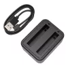 Puluz USB-kahe aku laadija PU818 Insta360 X3 jaoks — kahe pesaga USB-laadimine