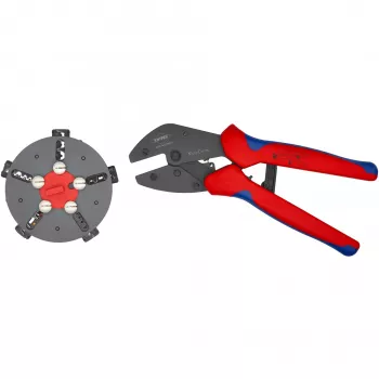 Knipex 97 33 02 kaablikrimpsimistööriist Krimpsimistööriist Sinine, Punane