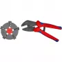 Knipex 97 33 02 kaablikrimpsimistööriist Krimpsimistööriist Sinine, Punane