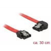 SATA kaabel DeLOCK 83963 0.3 m SATA 7-pin Must Punane