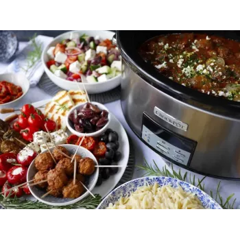 Aeglane pliit Crock-Pot CSC063X 7,5 L, 320 W, roostevabast terasest korpus, eemaldatav keraamiline kauss