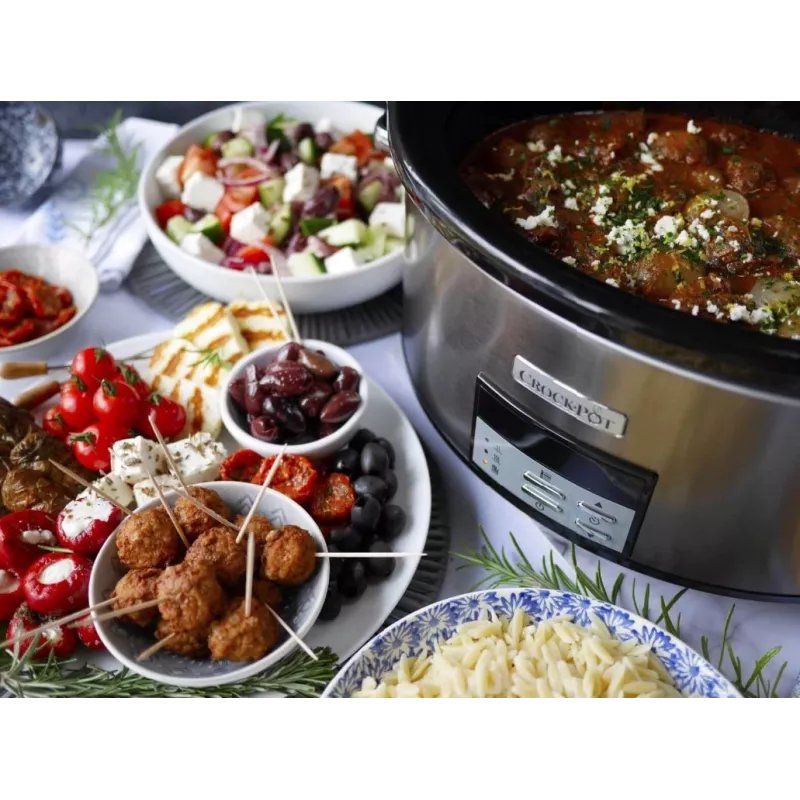 Aeglane pliit Crock-Pot CSC063X 7,5 L, 320 W, roostevabast terasest korpus, eemaldatav keraamiline kauss