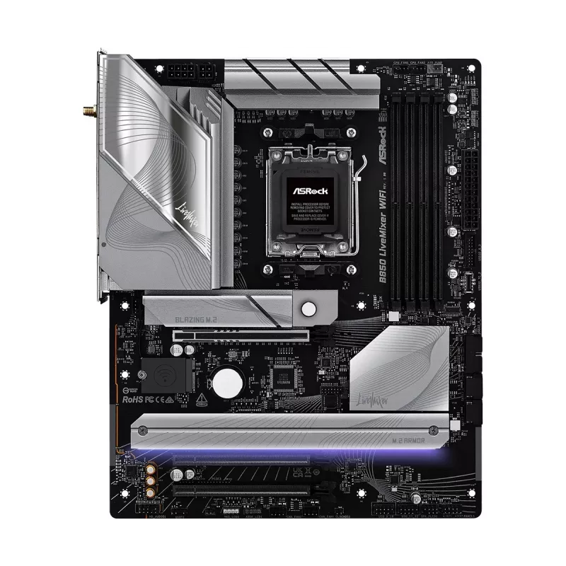 ASRock B850 LiveMixer WiFi ATX emaplaat