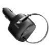 Belkin 75W 2-pordiline sissetõmmatava USB-C kaabliga auto - Kaabel (CCC001HQBK)