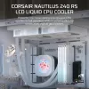 Universaalne vedelikjahutus Corsair Nautilus 240 RS LCD 12 cm valge