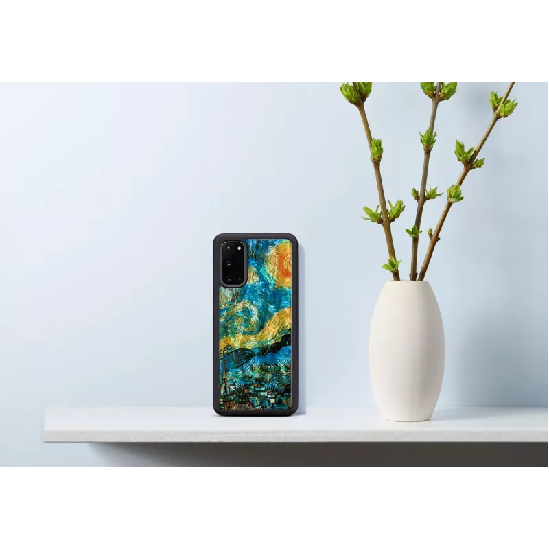 Kaitsev telefoniümbris iKins Samsung Galaxy S20 jaoks — must tähistaeva disain