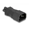 DeLOCK võrguadapter IEC 60320 C14 pistikupesale C5, 2,5 A, sirge, must