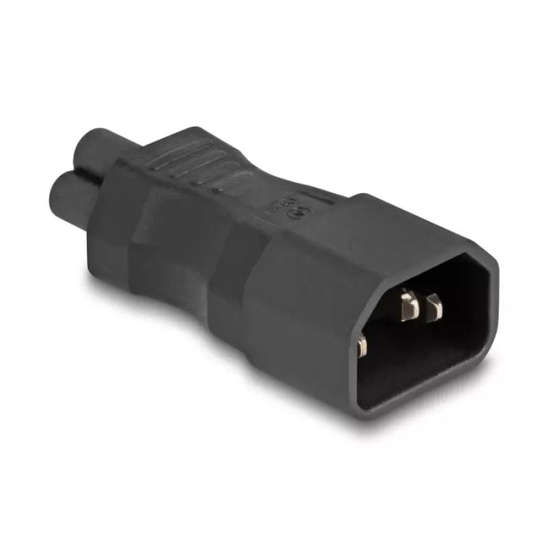 DeLOCK võrguadapter IEC 60320 C14 pistikupesale C5, 2,5 A, sirge, must