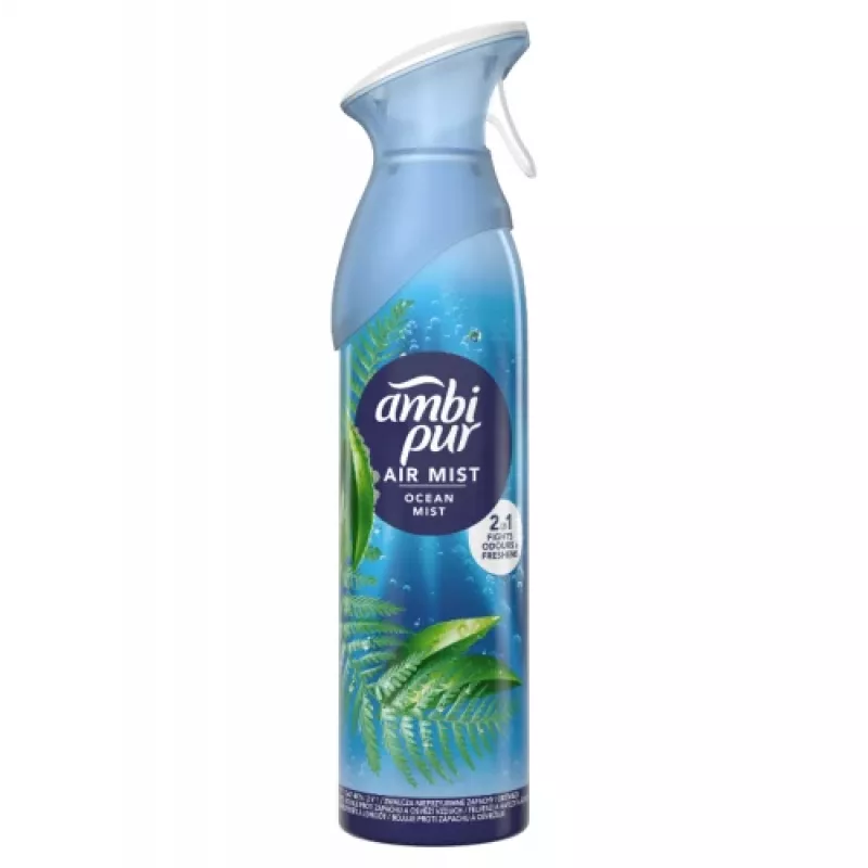 Õhuvärskendaja AMBIPUR Ocean Mist 185 ml — aerosoolvedeliku täitepakend