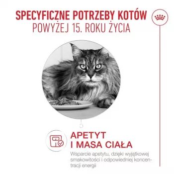 Kuiv kassitoit Royal Canin FHN Cat Ageing 15+ 2 kg — vanematele kassidele alates 15. eluaastast, linnuliha maitsega, 31% valku